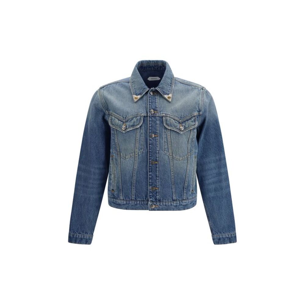 Versace Men Stonewashed Denim Jacket